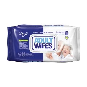 دستمال مرطوب دافی مدل Adult Wipes بسته 100 عددی