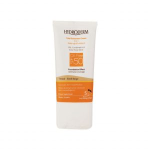 کرم ضد آفتاب فاقد چربی 2In1 هیدرودرم SPF50 حجم 40 میلی لیتر - بژ صدفی